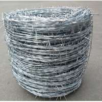 15kg galvanized barbed wire fence 2mm wire 4 point 10cm barbed distance